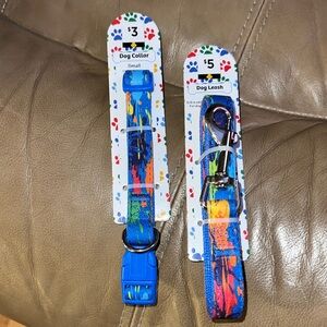 BNWT Matching Dog Collar and Leash Size Small